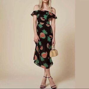 Reformation Hydrangea Dress in Melon Size 0